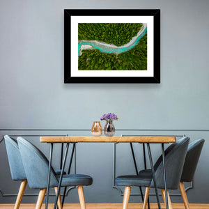 Inn River & Forest Aerial Wall Art