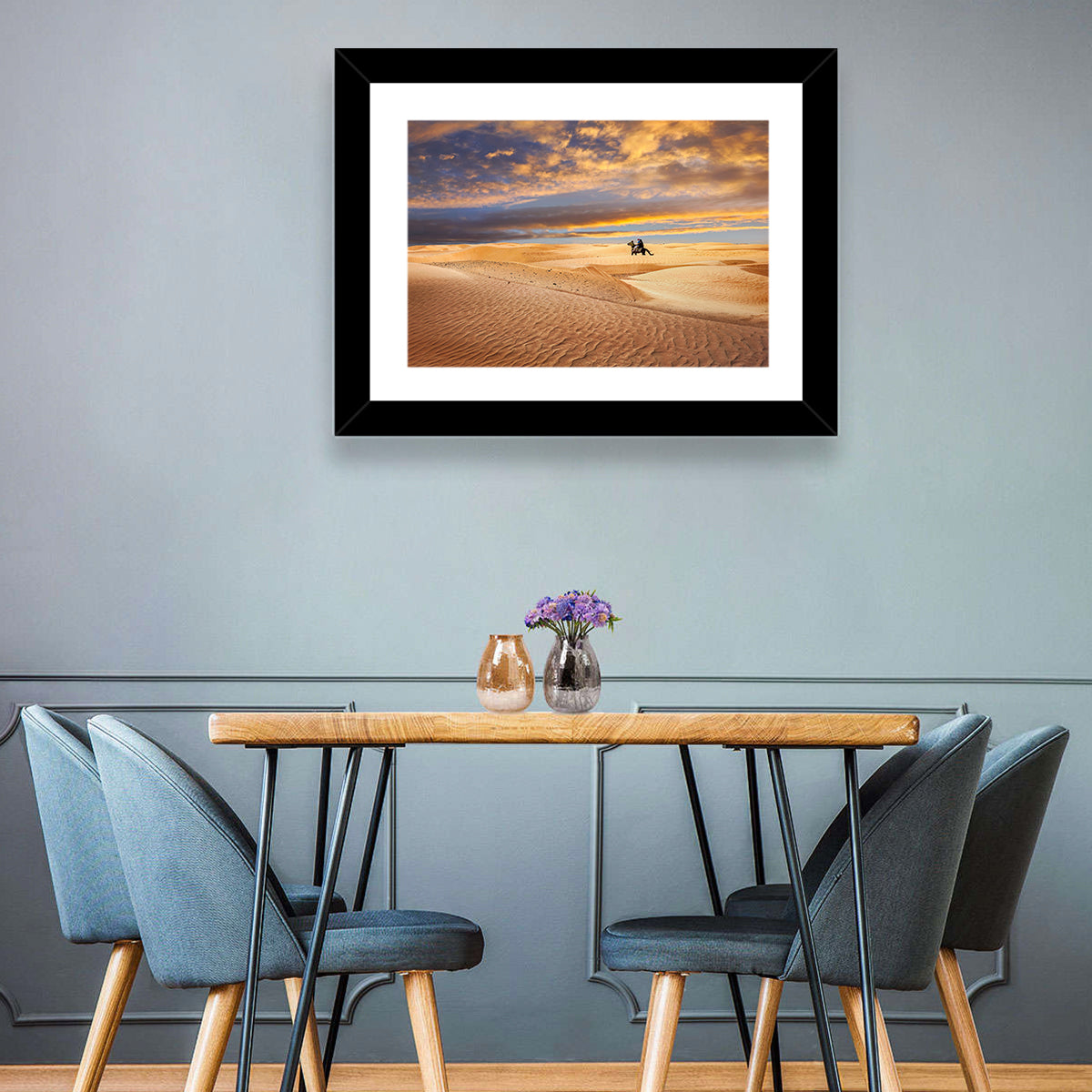 Sahara Camel Rider at Sunset Wall Art
