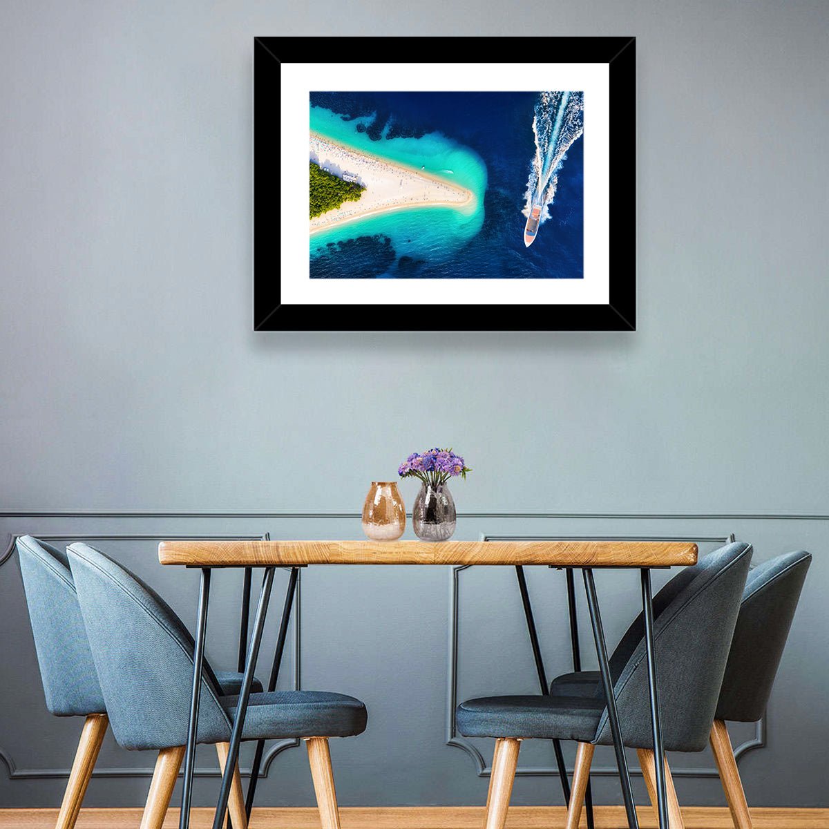 Zlatni Rat Beach Aerial, Bol Croatia Wall Art