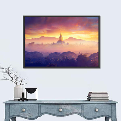 Misty Bagan Stupas Wall Art