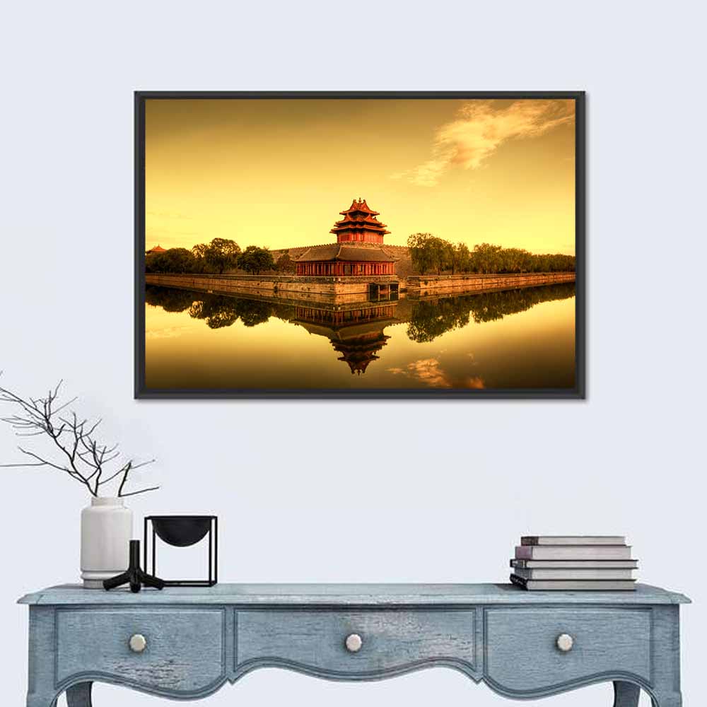 Forbidden City Corner Turret, Beijing Wall Art in a room, landscape