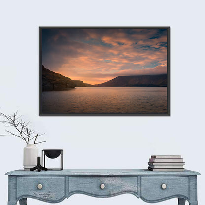 Kleifarvatn Lake at Sunset Wall Art