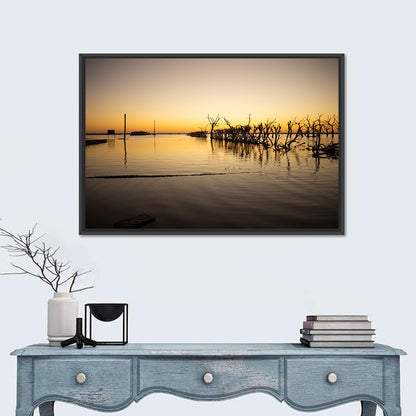 Lake Epecuen Evening Glow Wall Art