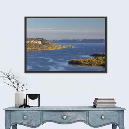 Mississippi River Autumn Panorama Wall Art
