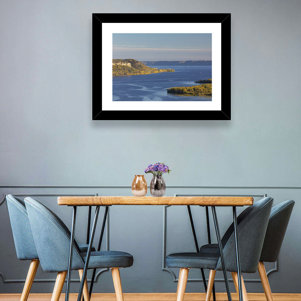 Mississippi River Autumn Panorama Wall Art