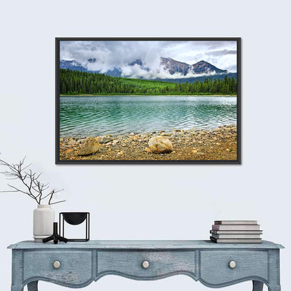 Patricia Lake Cloudy Peaks Wall Art
