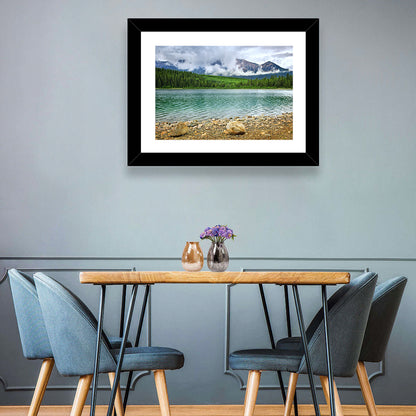 Patricia Lake Cloudy Peaks Wall Art
