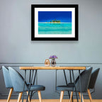 Tranquil Split-level Tropical Island Seascape Wall Art