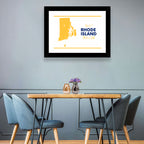 Rhode Island Map Wall Art