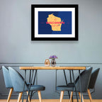 Badger State Map Wall Art