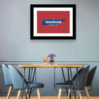 Tennessee Typographic Map Wall Art