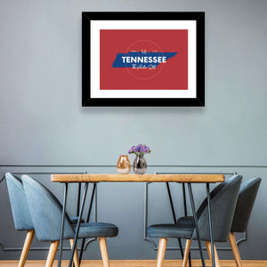 Tennessee State Map Wall Art