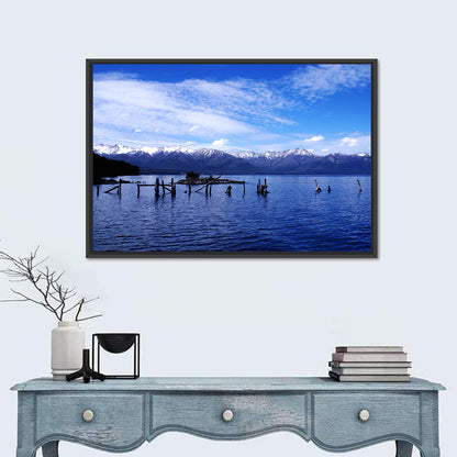 Nahuel Huapi Lake with Wooden Pilings Wall Art