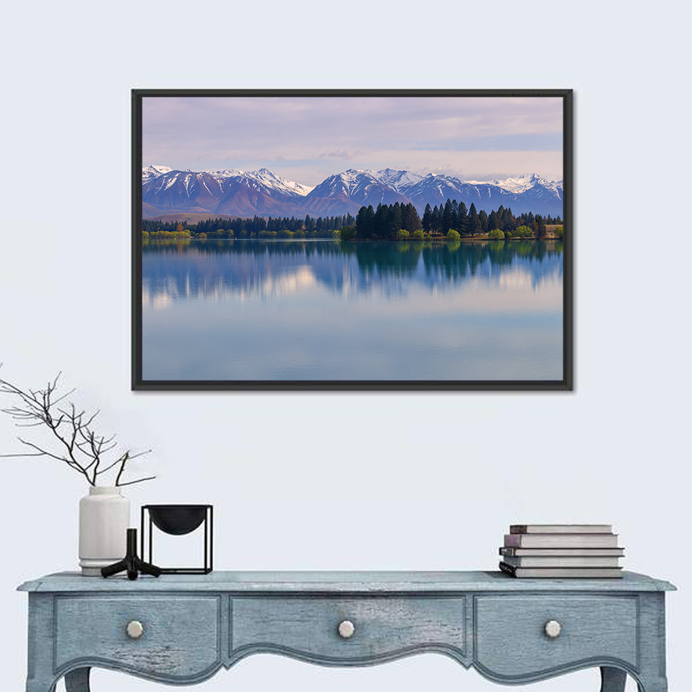 Ruataniwha Lake Reflection Wall Art