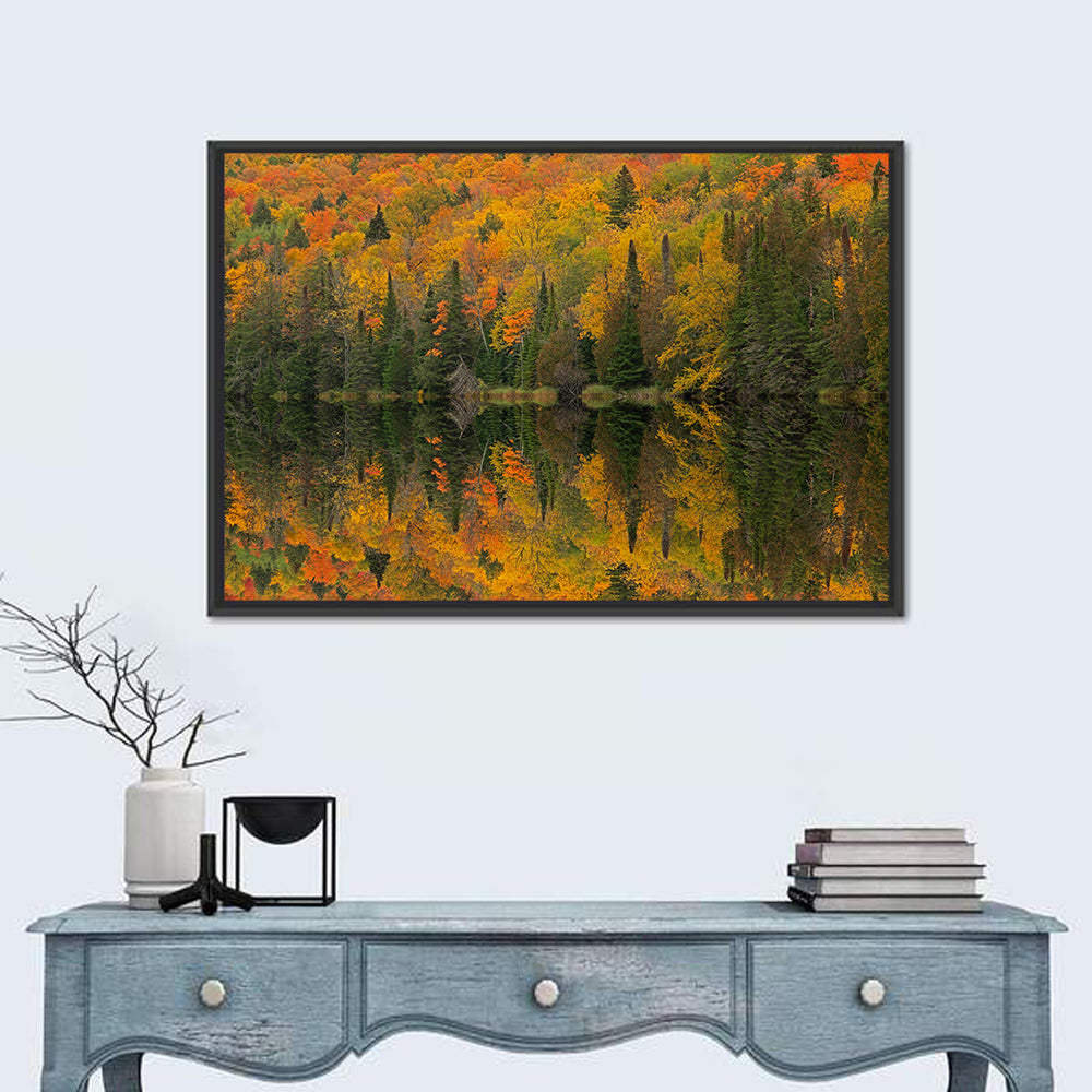 Ottawa National Forest Autumn Reflection Wall Art