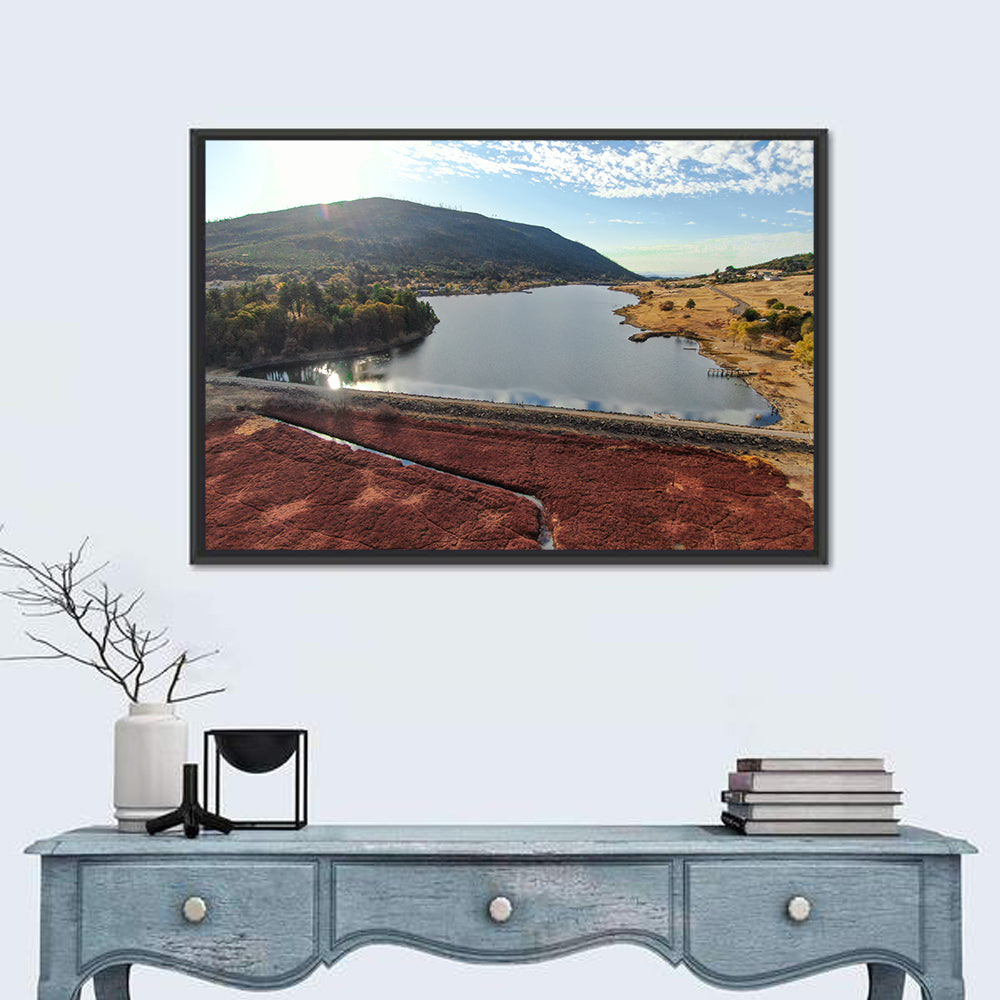Lake Cuyamaca Aerial View Wall Art