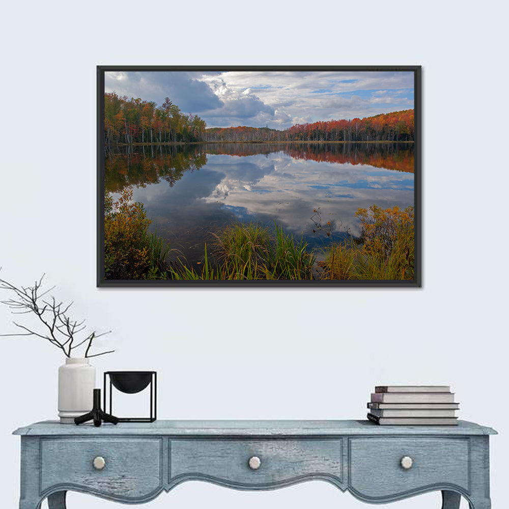 Scout Lake Autumn Reflection Wall Art