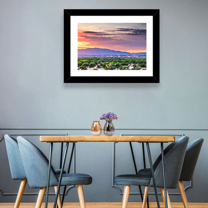 Albuquerque Skyline at Dusk Wall Art