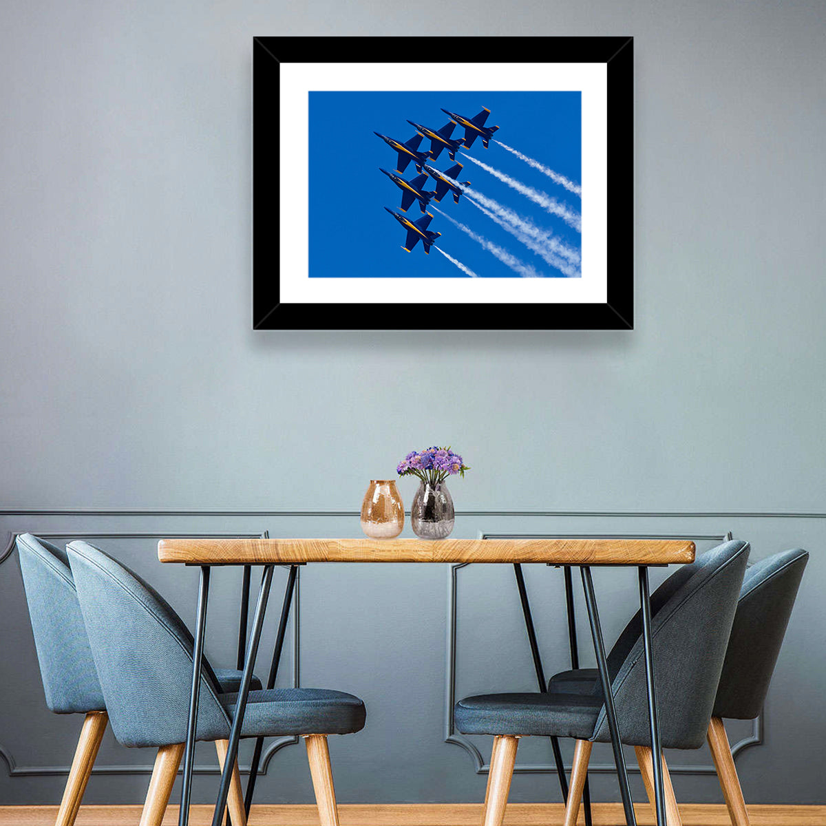 Blue Angels Delta Formation Flyover Wall Art