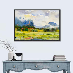 Watercolor Summer Landscape Wall Art