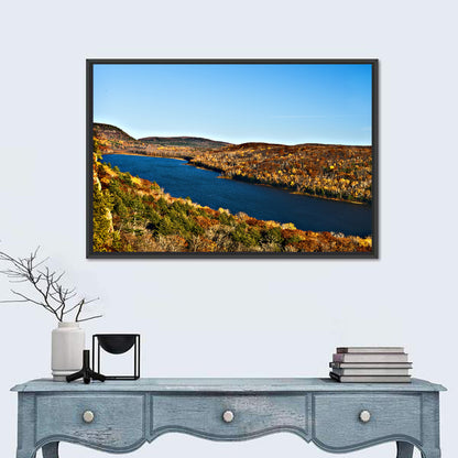 Lake of the Clouds Golden Hour Wall Art