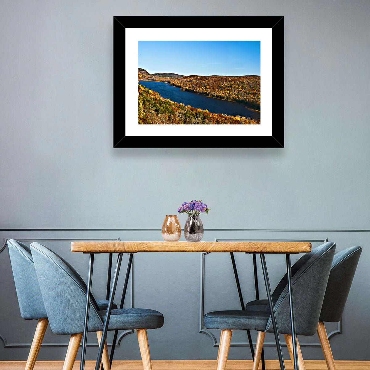 Lake of the Clouds Golden Hour Wall Art