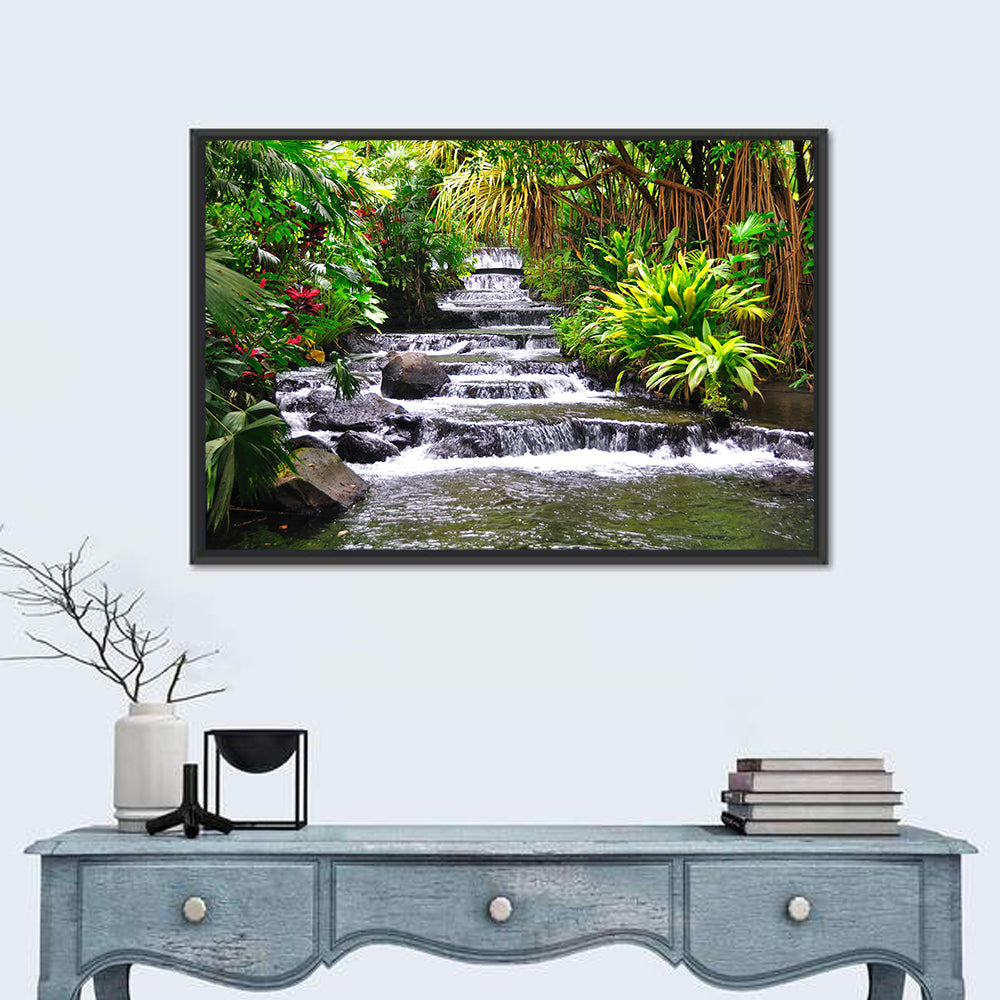 Tabacon Tiered Hot Springs Waterfall Wall Art