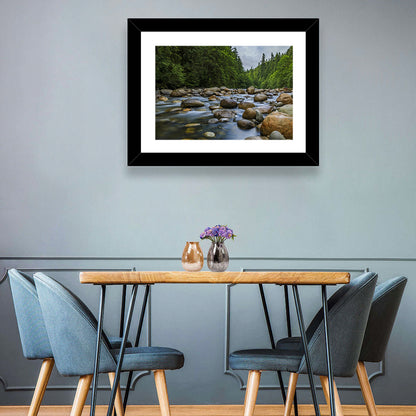 Lynn Canyon Riverbed Forest Wall Art