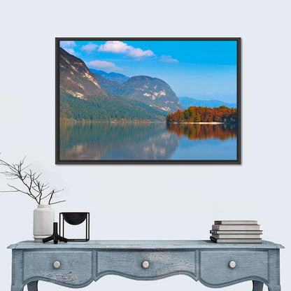 Lake Bohinj Autumn Reflection Wall Art