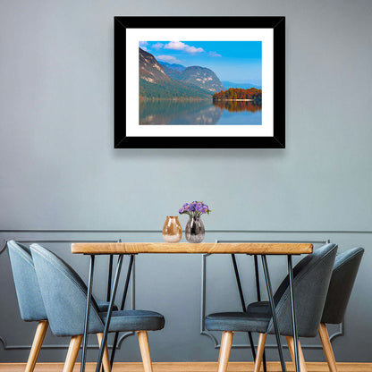 Lake Bohinj Autumn Reflection Wall Art