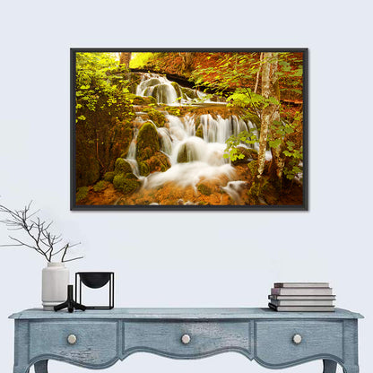 Plitvice Autumn Stream Wall Art