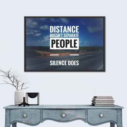 Silence Separates People Wall Art