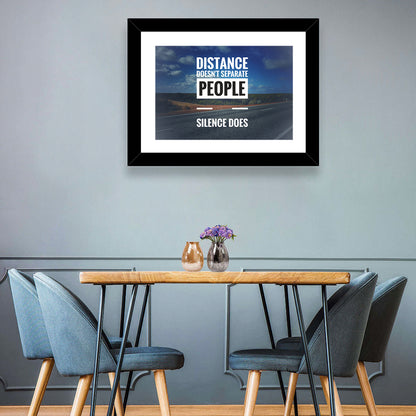 Silence Separates People Wall Art