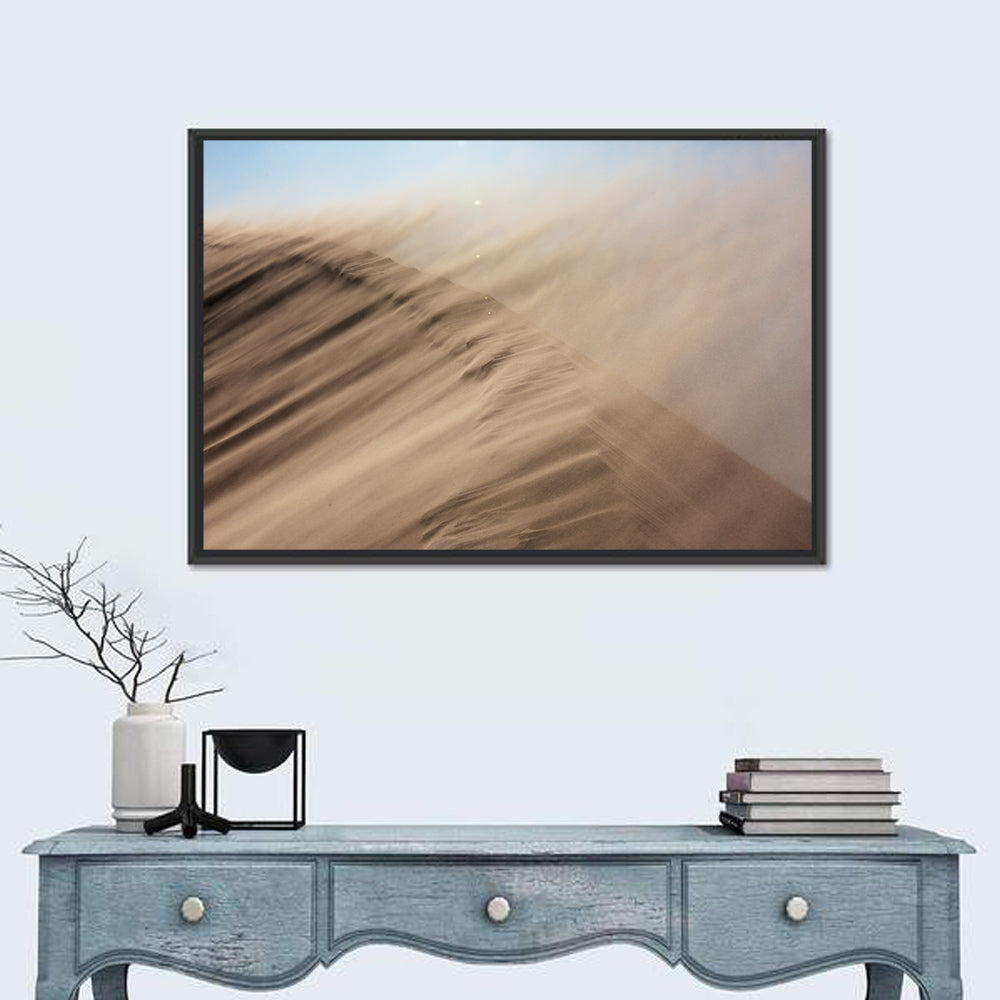 Sandstorm Over Dune Wall Art in a room, landscape