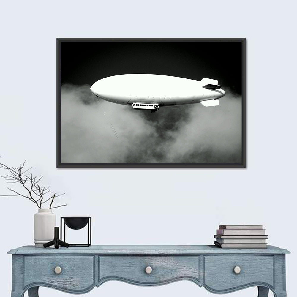 Dirigible Over Clouds Wall Art