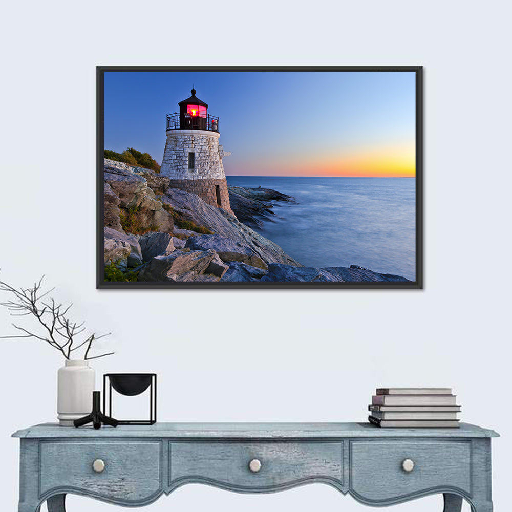 Castle Hill Lighthouse at Dusk Wall Art