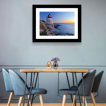 Castle Hill Lighthouse at Dusk Wall Art