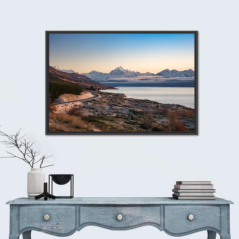 Mount Cook Over Lake Pukaki Wall Art