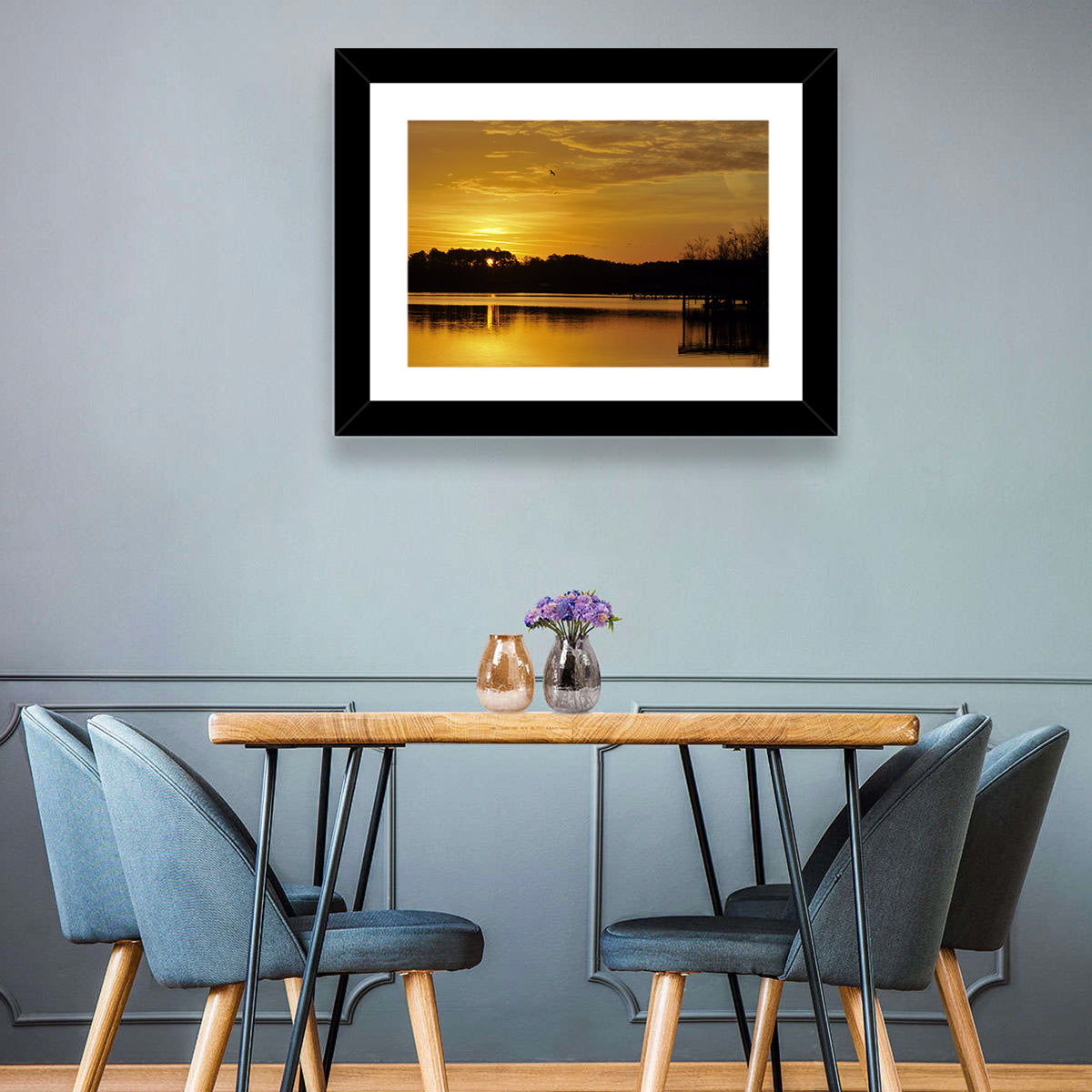 Lake Weiss Sunset Reflection Wall Art