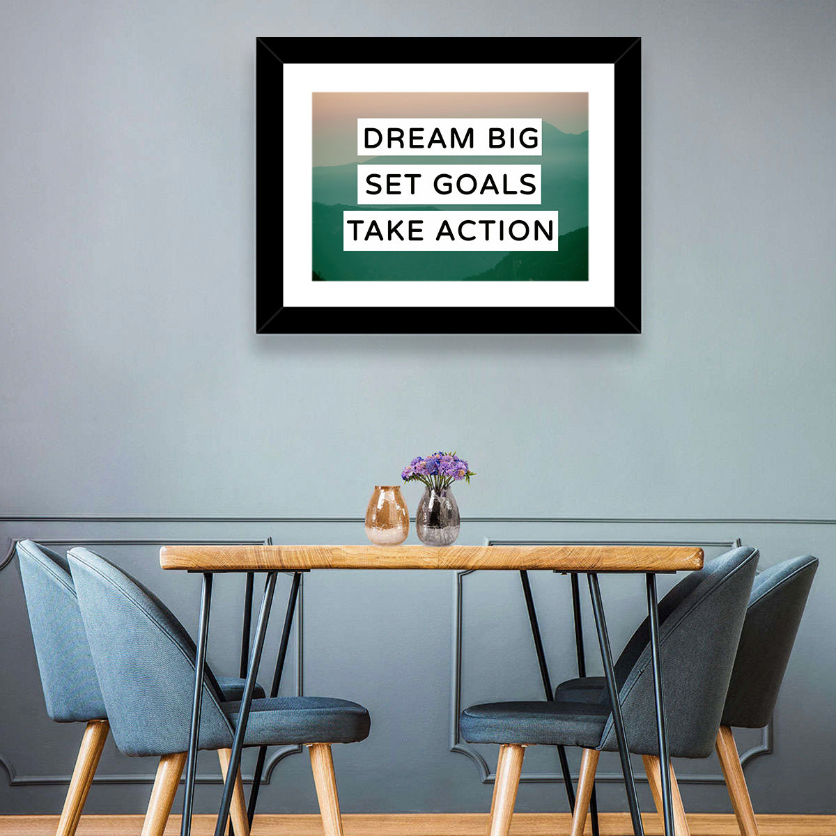 Dream Big Set Goals Wall Art