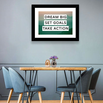 Dream Big Set Goals Wall Art