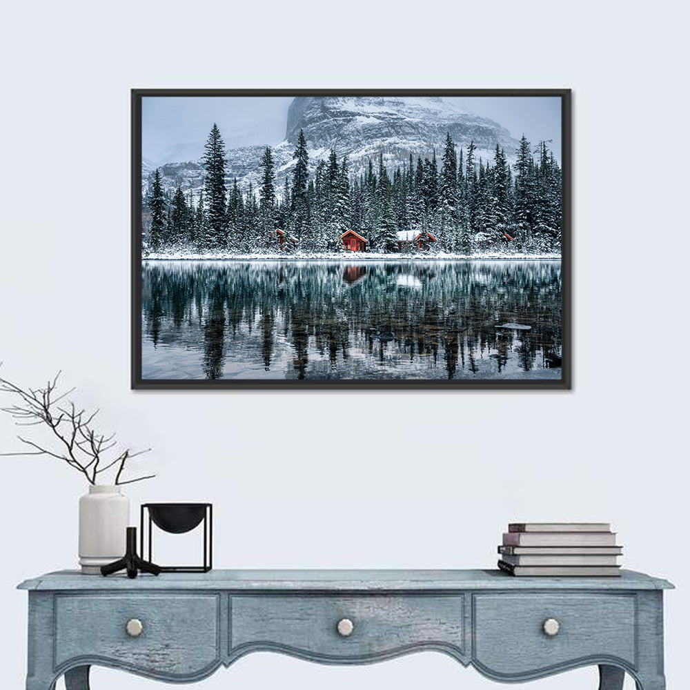 Lake O Hara Winter Reflection Wall Art
