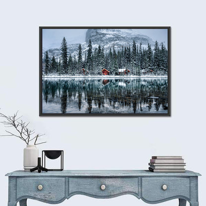 Lake O Hara Winter Reflection Wall Art