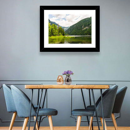 Maypole at Lake Toplitz Wall Art