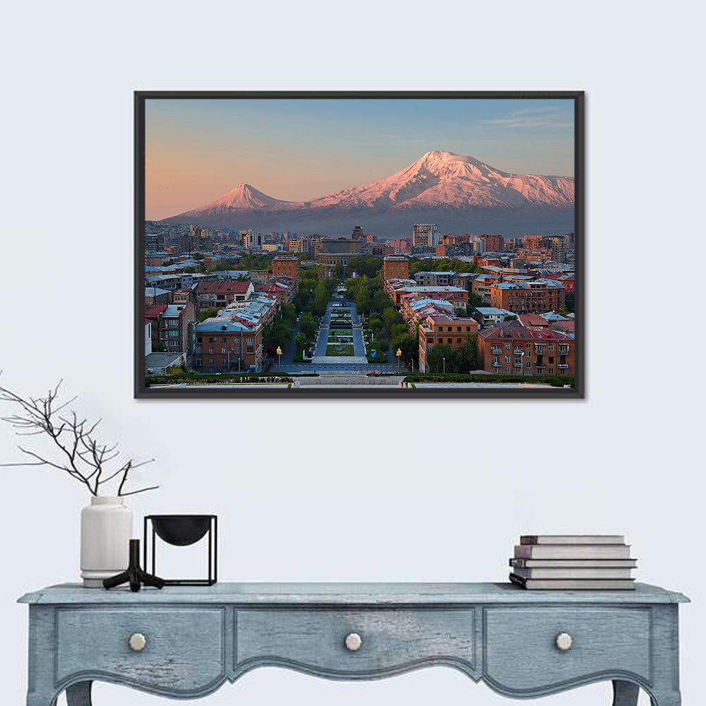 Sunset Over Mount Ararat from Yerevan Wall Art