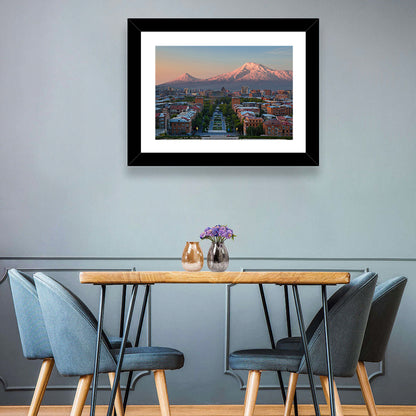 Sunset Over Mount Ararat from Yerevan Wall Art