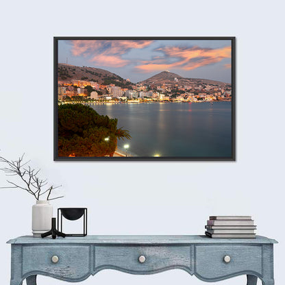 Sarandë Bay at Dusk Wall Art