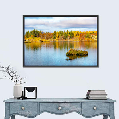 Autumn at Lake Myvatn Wall Art