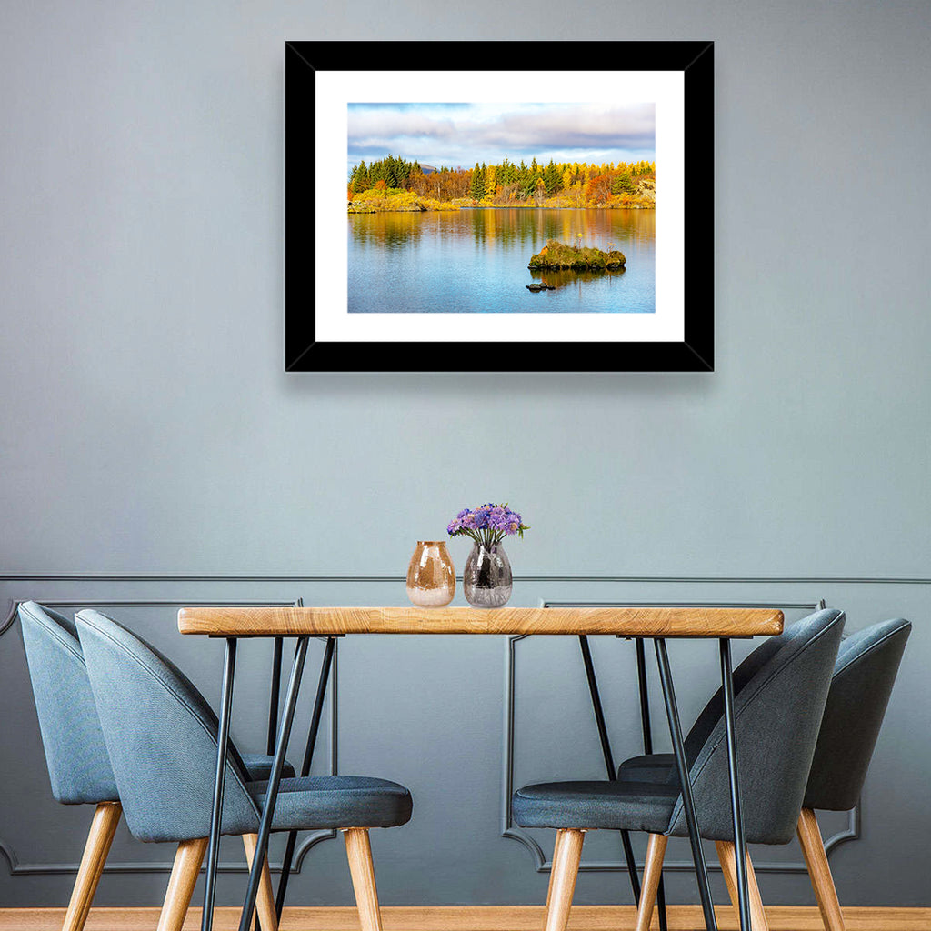 Autumn at Lake Myvatn Wall Art
