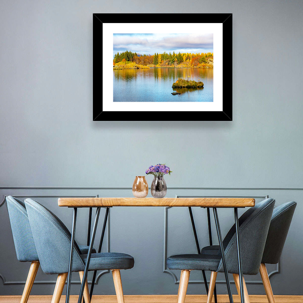 Autumn at Lake Myvatn Wall Art
